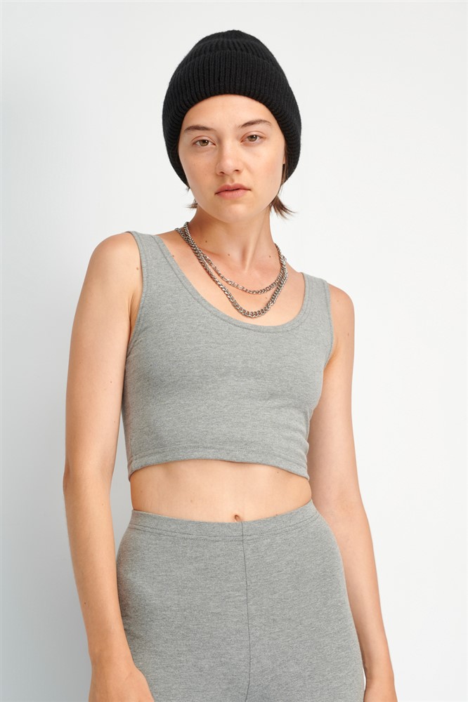 Crop Top Fourminds - Grey
